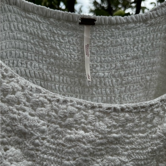 FREE PEOPLE Ari Mini Smock Dress, Ivory - Picture 14 of 14